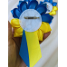 Значок “Першокласник“ жовто-синій з дзвіночком, ручної роботи.
